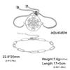 Lucktune Stainless Steel Angel Seal Archangel Metatron Cube Rope Bracelets for Women Spiritual Amulet Jewelry Anniversary Gifts