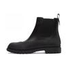Leather Short Chelsea Boots Men's Black CP801-BLK