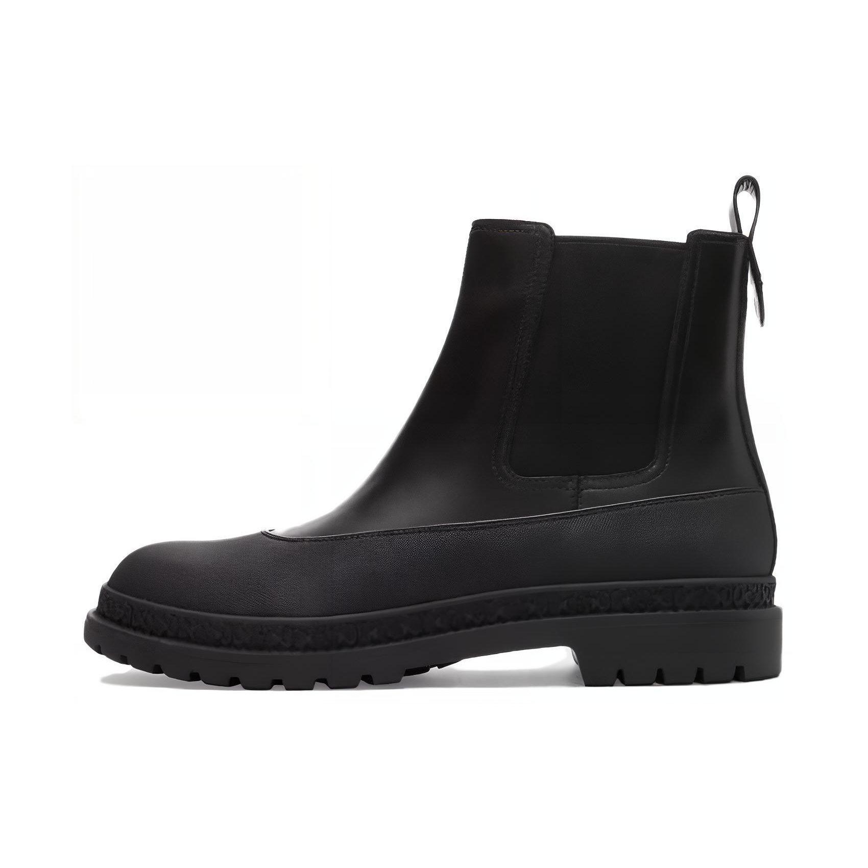 COACH Leather Short Chelsea Boots Men`s