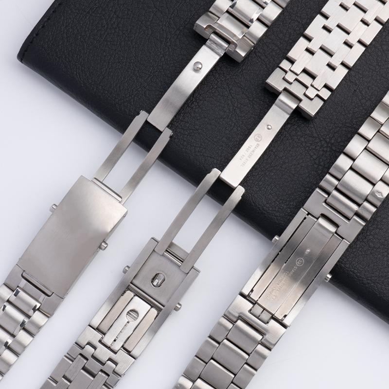 Quality Watchband 20mm 22mm Silver Stainless Steel Watch Band For Omega Strap Seamaster 600 Speedmaster Planet Ocean Belt
