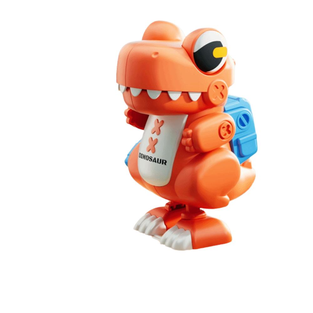 Walking Toy Wind-Up Toy Simulation Design Puzzle Toys Dinosaur Keychain  Educational Toy красный