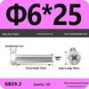 Cross Recessed Hexagon Head Screw, Cross Slot, White Zinc Plating