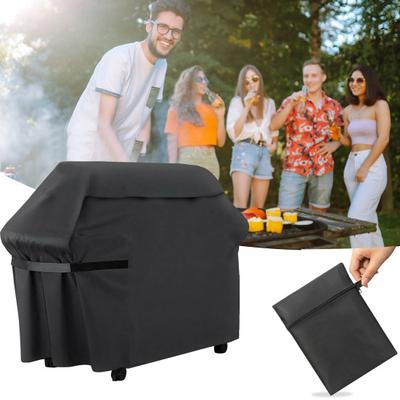 Wytrzymały pokrowiec na grilla BBQ z taśmami mocującymi Wodoodporny, odporny na promieniowanie UV, chroniący przed warunkami atmosferycznymi Ochraniacz pokrowca na grilla gazowego