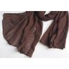 Silk Scarf Women'S Mulberry Silk Solid Color Versatile Summer Scarf Thin Sunscreen Outer Shawl Yarn Brown