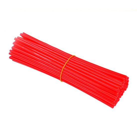 

36 шт., обертывания на спицы велосипедного колеса мотоцикла, обод, кожный покров, комплекты для мотокросса 24cm красный