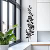 Black Rose Wall Sticker Removable Self-Adhesive Background Decor for Bedroom Living Room Home Decoration