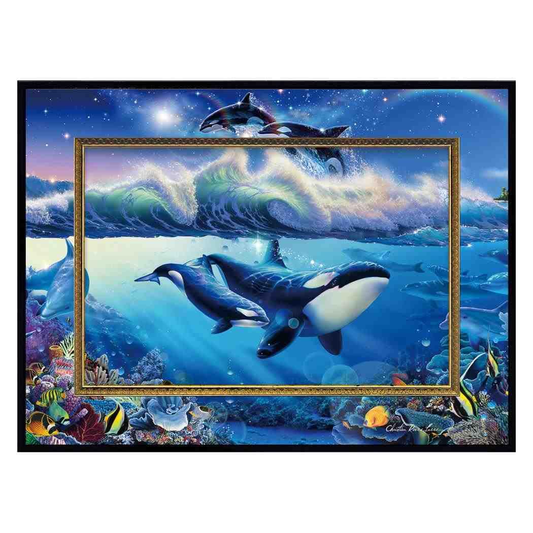 

Christian Ries Lassen Big Art Blue World размер 2 M CL-08014