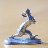 A miniature tin rabbit from the Choju Jinbutsu Giga perfect for your dry landscape painting, garden.