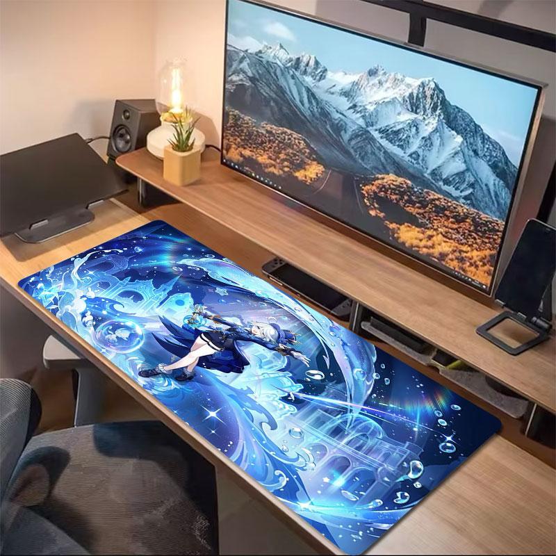 Magical Water Fantasy Large Size Mouse Pad Large Gaming Table Cushion Nonslip Laptop Tablet Big Mousepad Xxl Mat Mini Pc Playmat With Lock Edge
