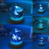 Marine Animal Series 3D Inlaid Crystal Ball Luminous Base Unique Holiday Gift and Souvenir for Home Decoration