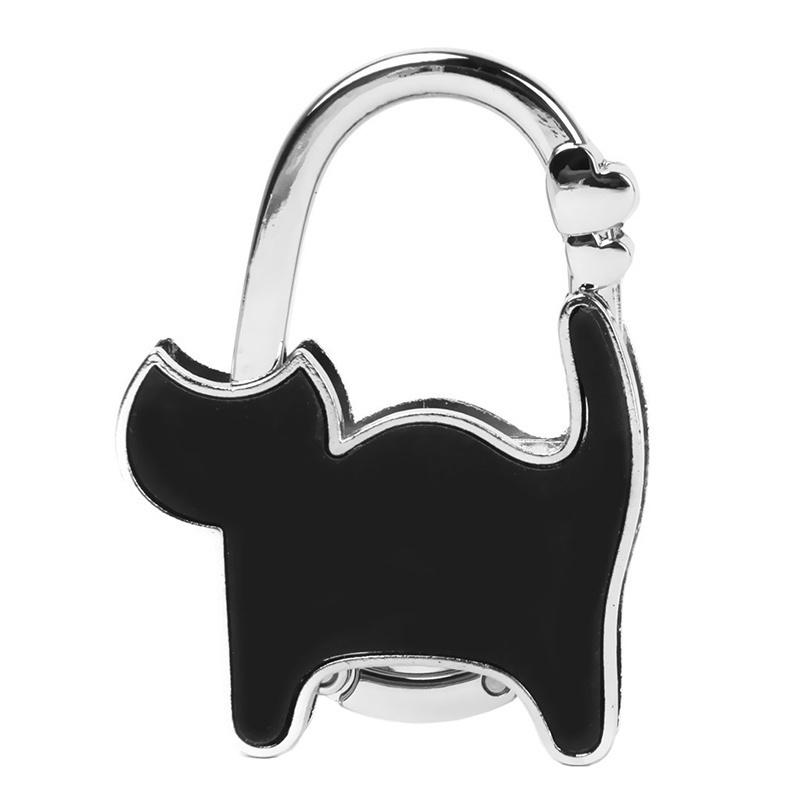 Foldable Table Cat Purse Rhinestone Hanger Hangbag Hook Holder Gifts