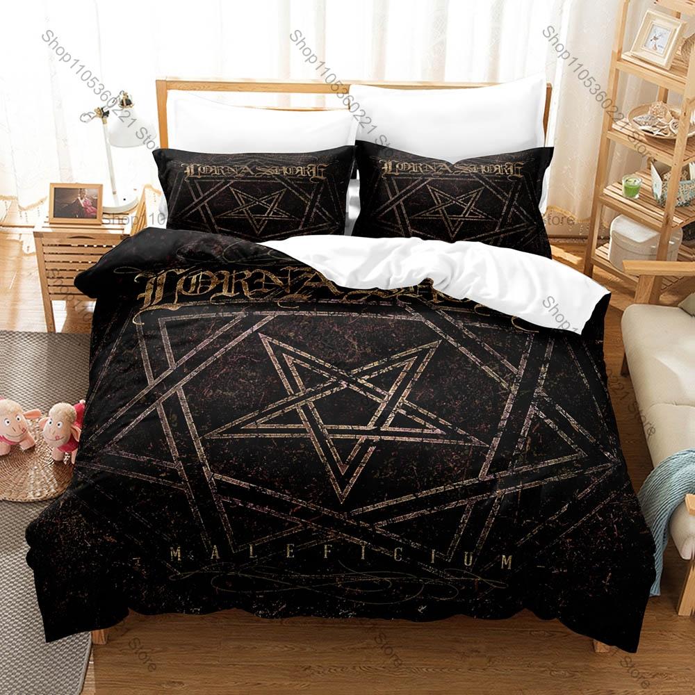 Dunkle Horror-Kunstgrafik Lorna Shore Extrem Metal Bettwäsche-Set Bettbezug Mit 2 Kissenbezügen Teen Metalhead Schlafzimmer-Dekoration