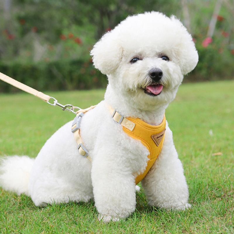 Adjustable Pet Dog Harness Breathable Puppy Harness Leash Set for Small Medium Dog French Bulldog Chihuahua Clothing Pet Supply