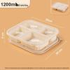Yinmai Biodegradable Corn Starch Rectangular 4-Compartment Food Container