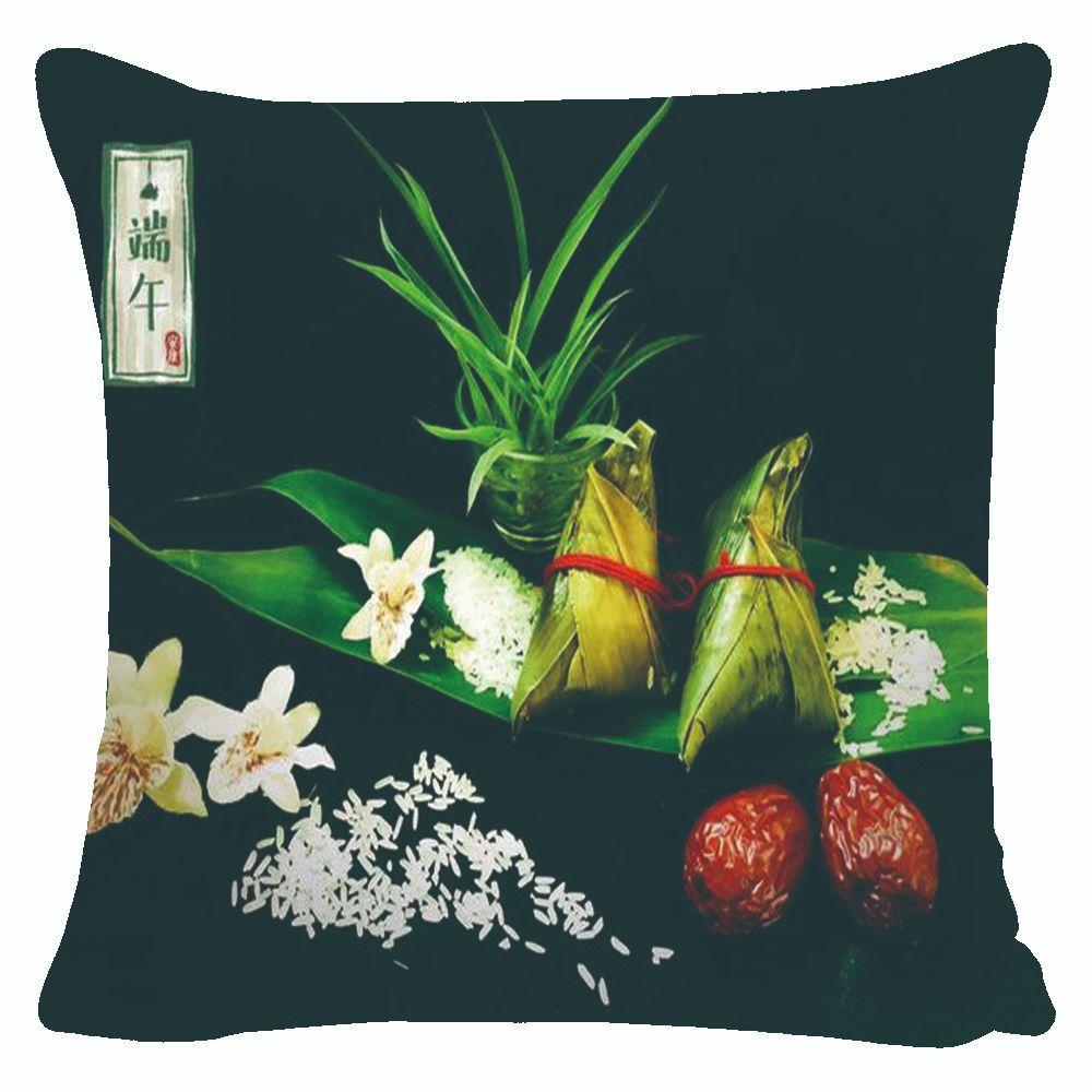 

Фестиваль лодок-драконов Подушка из короткого плюша Гостиная Диван Прикроватный Автомобиль Дом Съемная и моющаяся Супермягкая Подушка 40 * 40cm pillowcase + pillow core