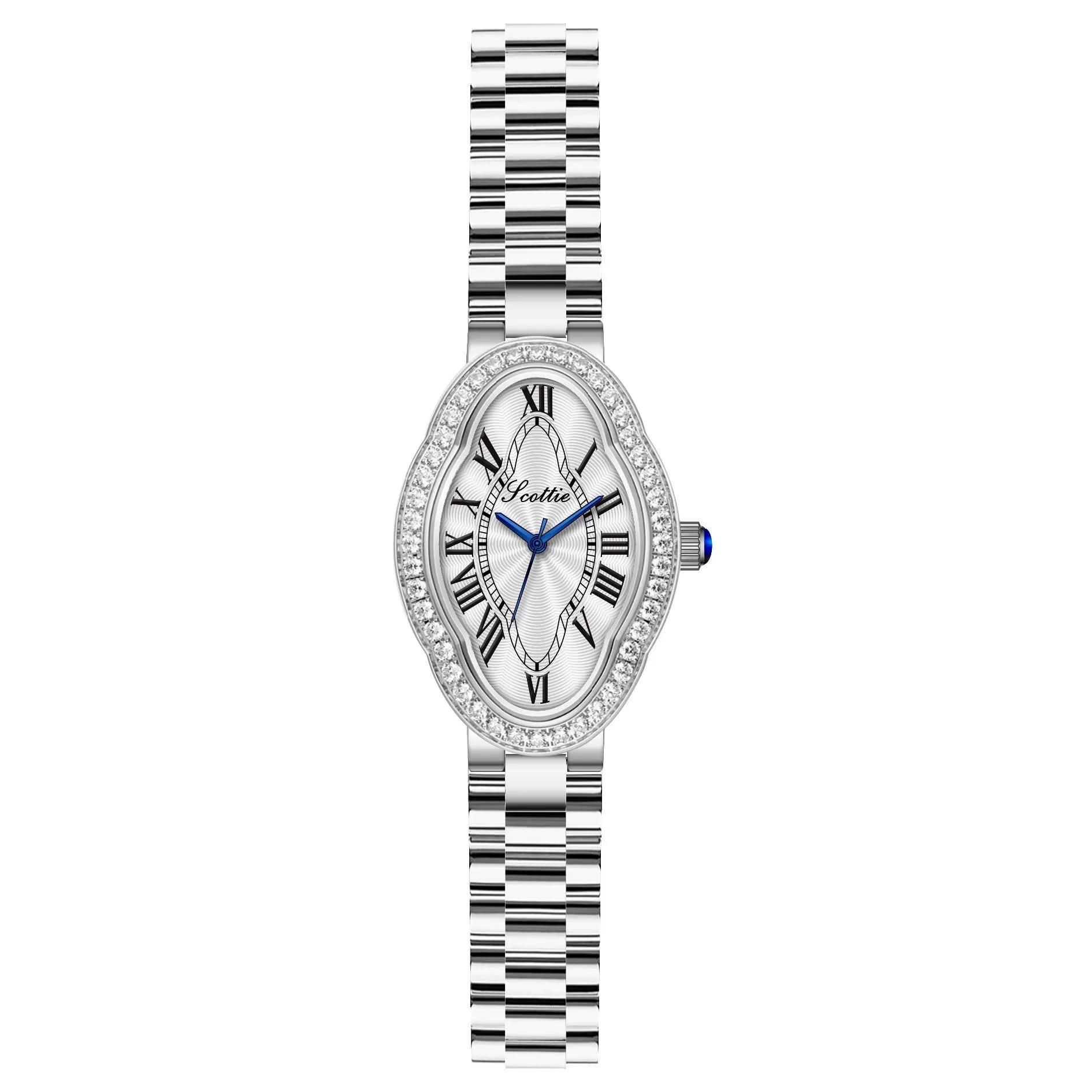 9770B Gold Women S Watch Steel Belt Retro Temperament Versatile Women S Watch