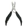5.7 inch 2 in 1 Black Handle Plier with Flat Grooves 3mm and 5mm grooves Pre-Bonded Hair Extension Clamp