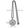 Raven Birds Pendant Necklace Women Men Stainless Steel Black Color Love Flower Of Life Knight Chain Jewelry Gifts