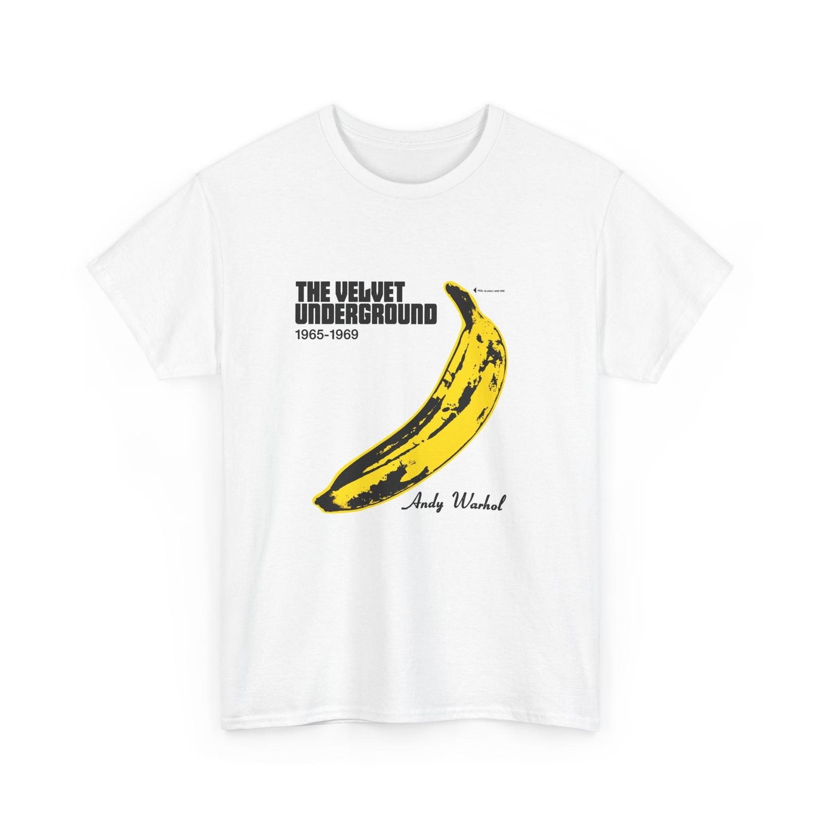 Velvet Underground Andy Warhol Banana T-shirt Vintage Garage Rock Band Tee XXXL