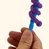 6Pcs Silicone Sensory Stick Toy Stress Relief Textured Rod Fidget Toy Portable Travel Kids Teens Adults Bendable Calming Colorful Pole Toy