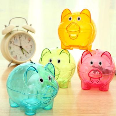 Colorful Piggy Bank Birthday Gift Piggy Bank Candy Color Kids Piggy Bank Plastic Piggy Money Bank Home Decor Money Saving Box