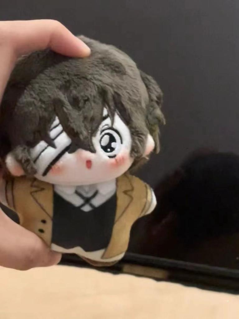 10cm Mini Dazai Osamu Cosplay Plüschpuppe Anhänger Anime Bungou Stray Dogs Kuscheltier Geburtstagsgeschenk