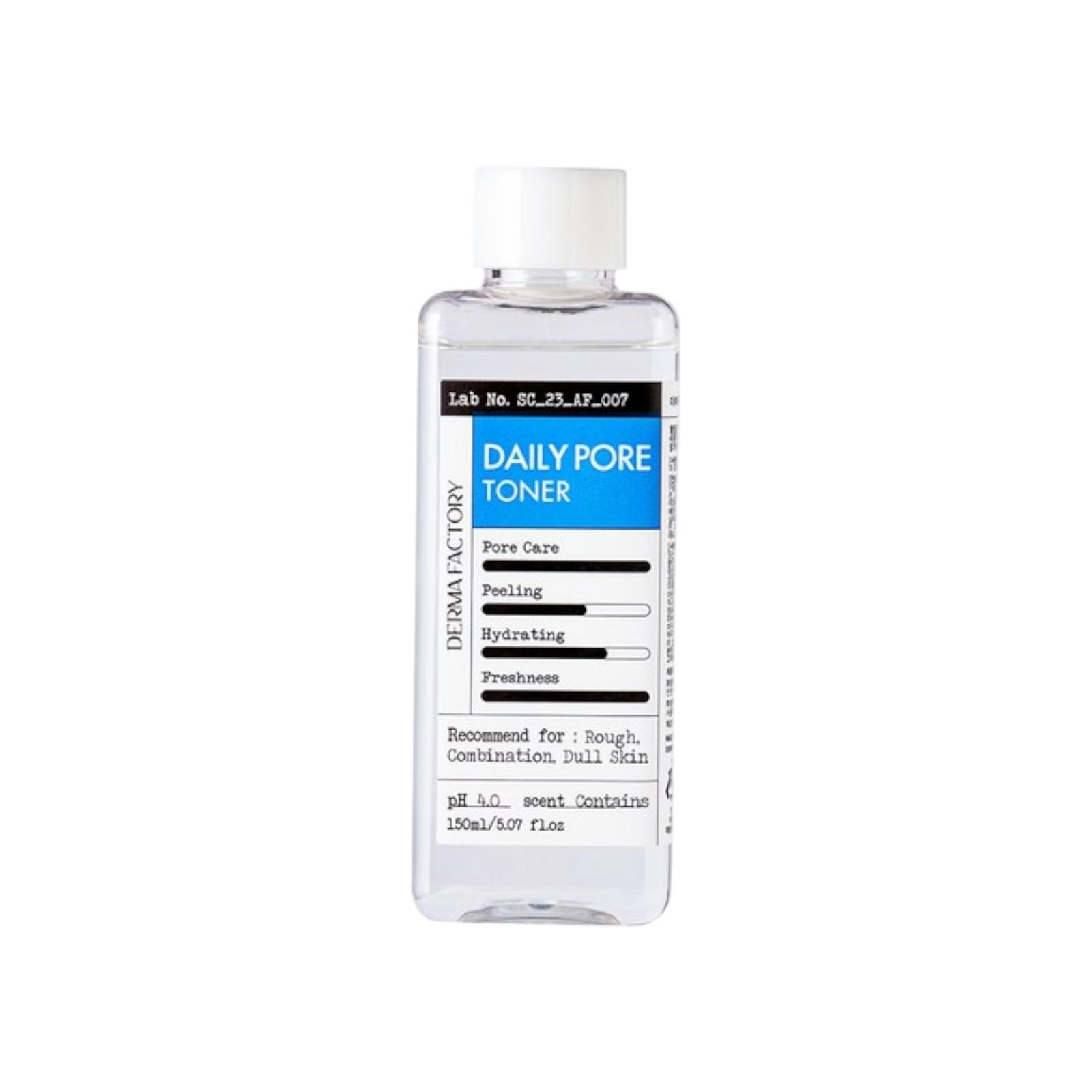 Derma Factory Daily Pore Toner Pore Refining Sebum Control Facial Toner 150ml
