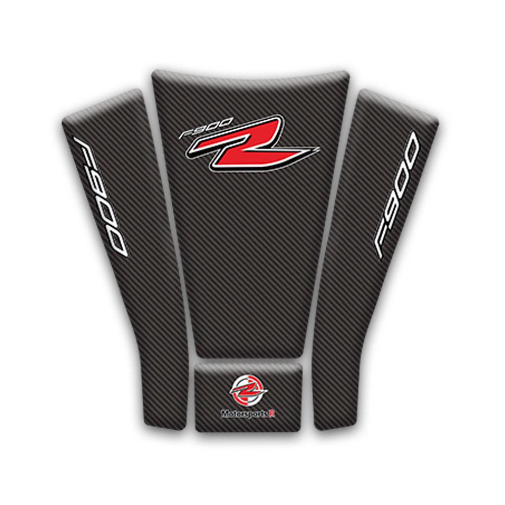 3D Motorcykel Bränsletank Pad Cover Protector Dekal-dekaler för BMW F900R F900 R reflekterande kolfiber