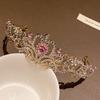 1 golden crown headband fashionable hair accessory suitable for performances and birthdays