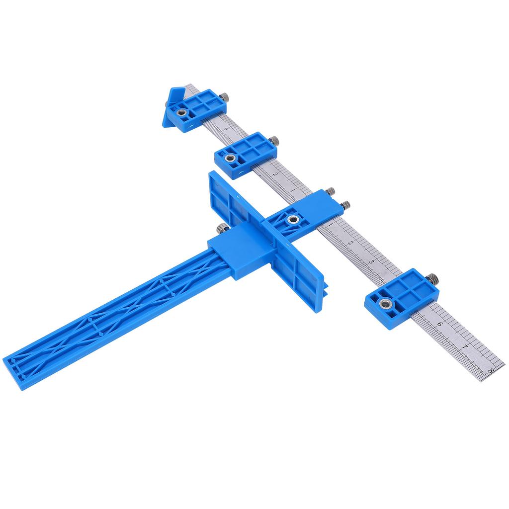 Hole Punch Locator  , Cabinet Hardware Device, Easy to Use, High Accuracy, Wide Adjustment Options for Wooden Dowels, with Double Thumb Screw, Hor