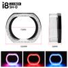 2.5" 3" UO 2X Angel Eyes App Control RGB Projector Lens Masks Rectangular Halo Rings Auto Headlight Car Accessories Crystal Lamp