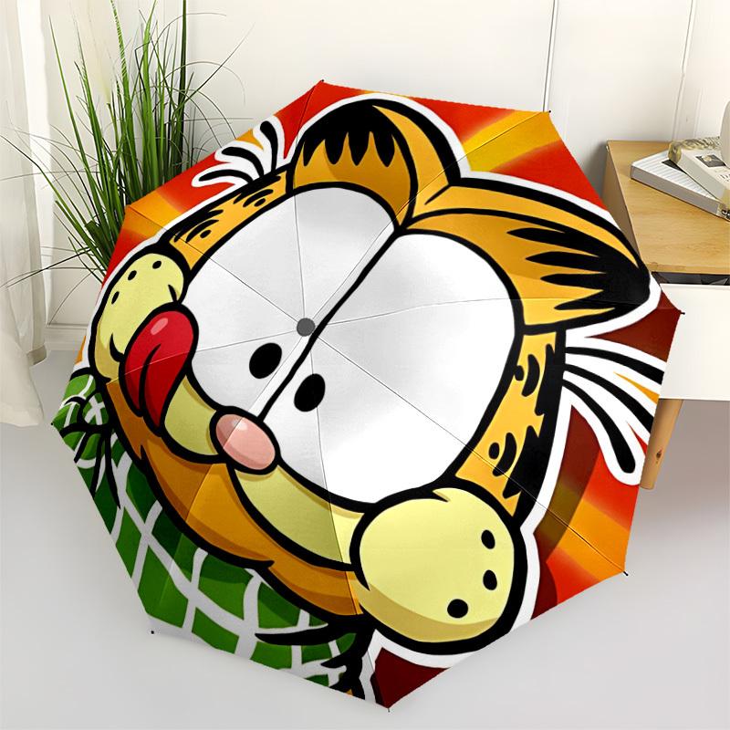 

1pc Garfield, Cat Automatic Open/Close Umbrella - Compact Travel Umbrella with 8-Rib Durable Frame yy251023067
