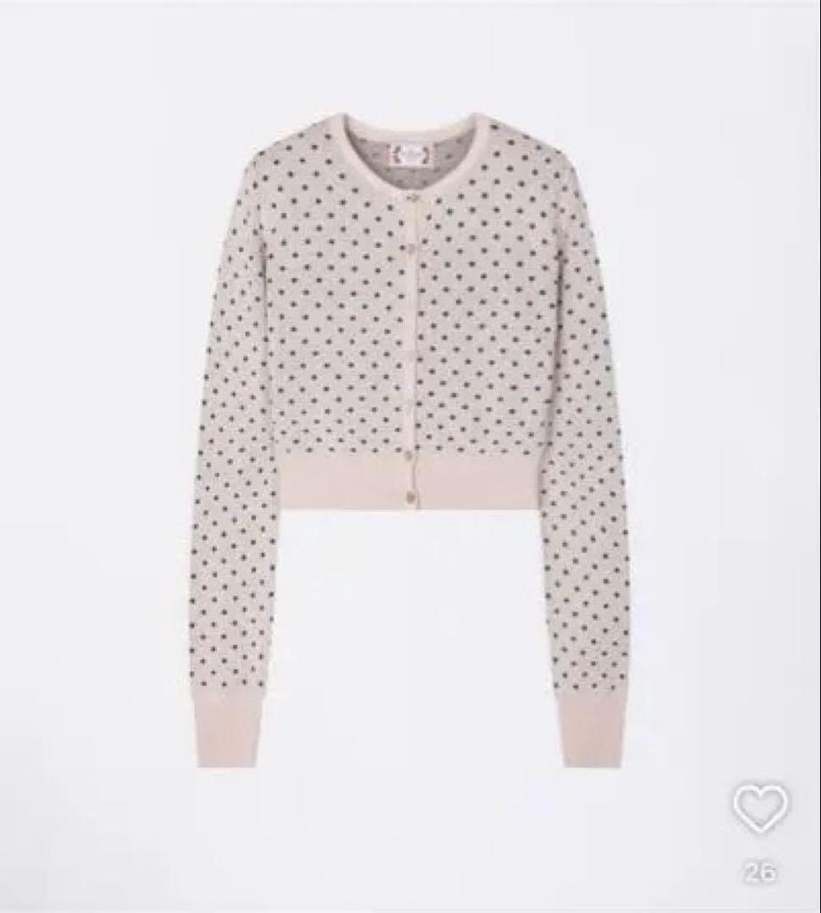 [USED] Sculptor Dot Cardigan by Eun Chae, Lay, Korea