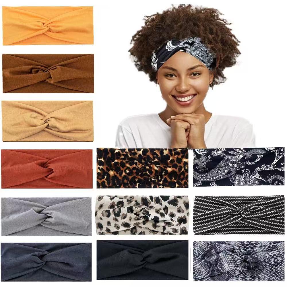 Bohemian Yoga Sweat-Absorbing Wide Headband