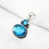 Blue Topaz Pendant Gemstone Jewelry, 925 Solid Sterling Silver Pendant, Handmade Jewelry Birthstone Pendant, Gift For Him