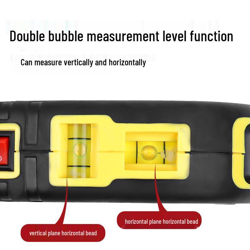 High-Precision Mini Laser Tape Measure with Infrared and Cross Projection