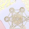 Gold Color Art Crafts Energy Sticker for Making Mould Metal Copper Sticker Sacred Geometric Sticker