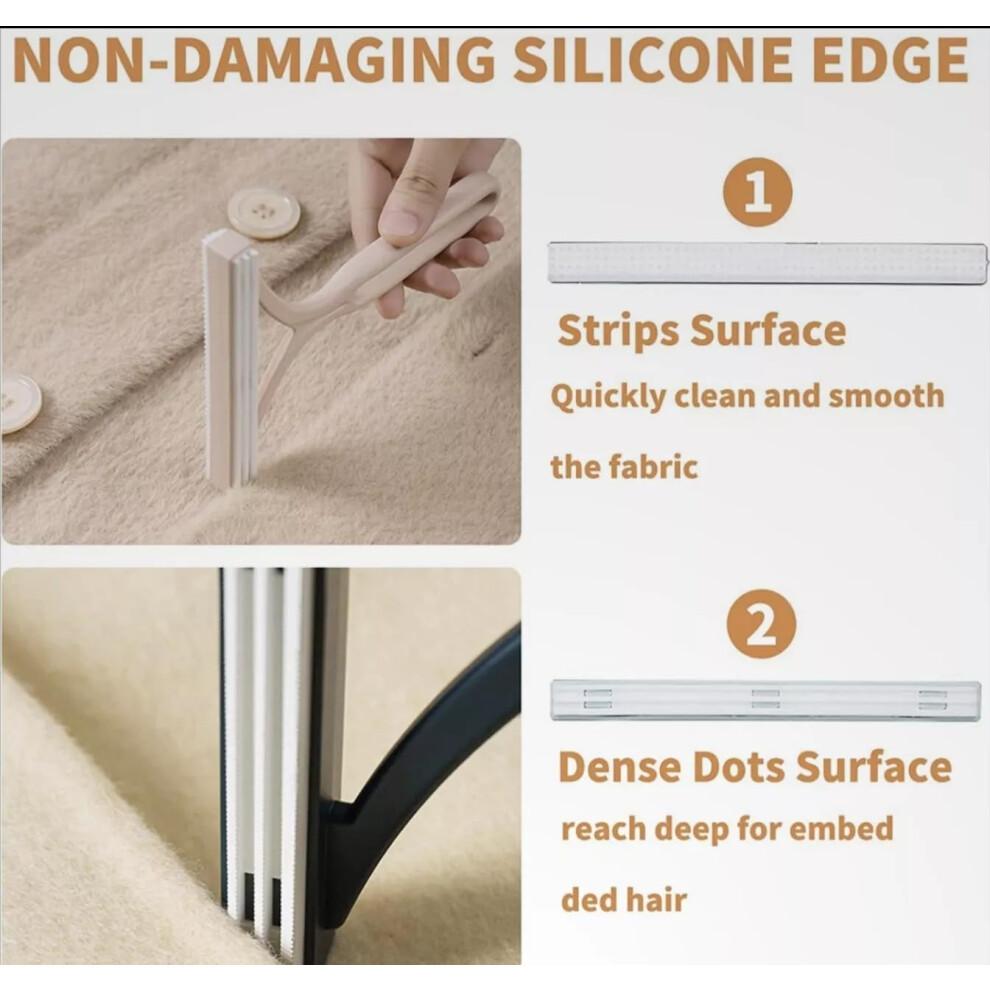 2Pcs Pink and Green Reusable Pet Hair Remover Brush for Couch Carpet Furniture Clothes Fast Clean