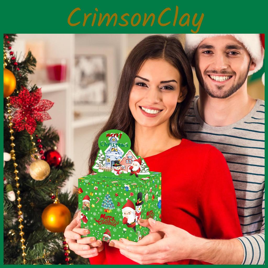 Gift Christmas Themed Box With Santa Design For Holiday Events And Gift Exchange