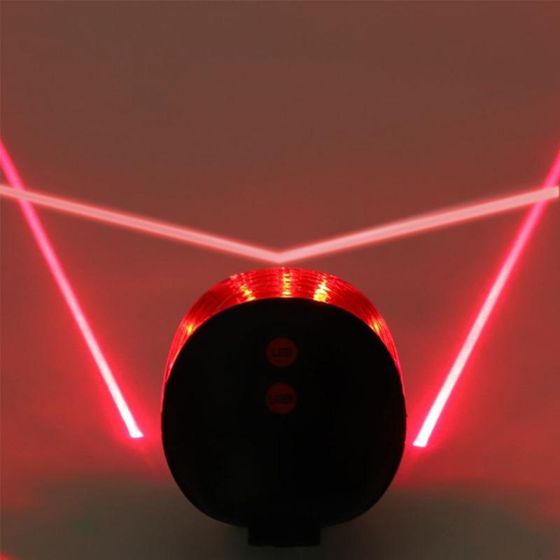 Waterproof Bicycle Cycling Lights Taillights LED Laser Safety Warning Bicycle Tail Bicycle Accessories Light.