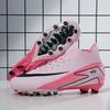 High-Cut Football Cleats Men Women Flyknit Upper Rubber Sole Suitable Turf Indoor Outdoor Fields