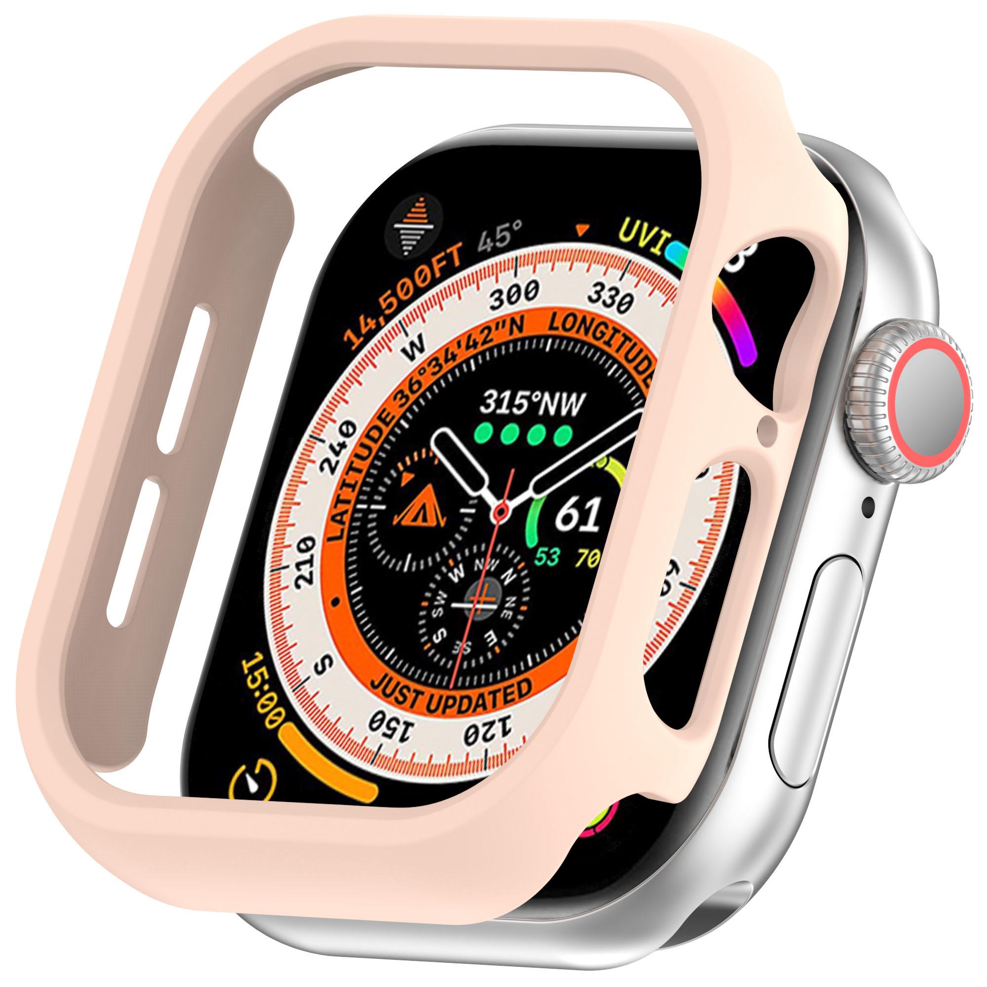 For Apple Watch Series 11/10 42mm Half Coverage Hollow-Out Protective Cover PC Watch Frame Case C