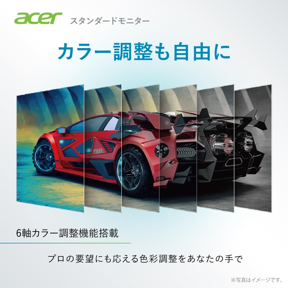 Acer Monitor inch Full HD Wide Viewing Angle VA 100Hz 1ms sRGB AdaptiveSync Blue Light Reduction HDMI DisplayPort Mini 15pin Color Adjustment Acer