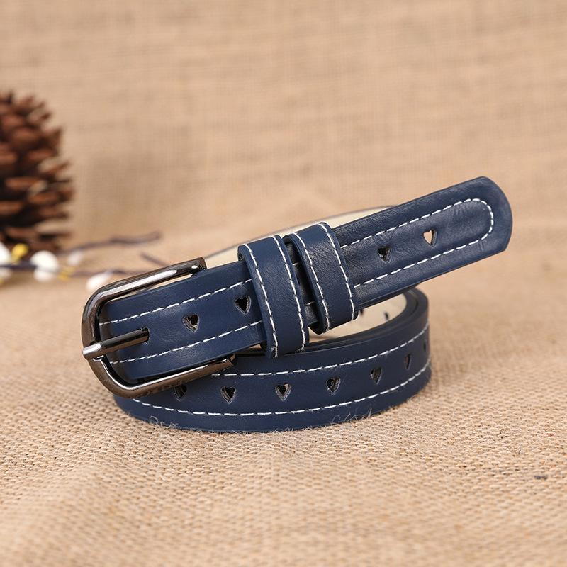 Belt Women Do Not Need To Punch Holes, The Whole Body Is Hollowed Out, Multi-Colored Simple Jeans Belt