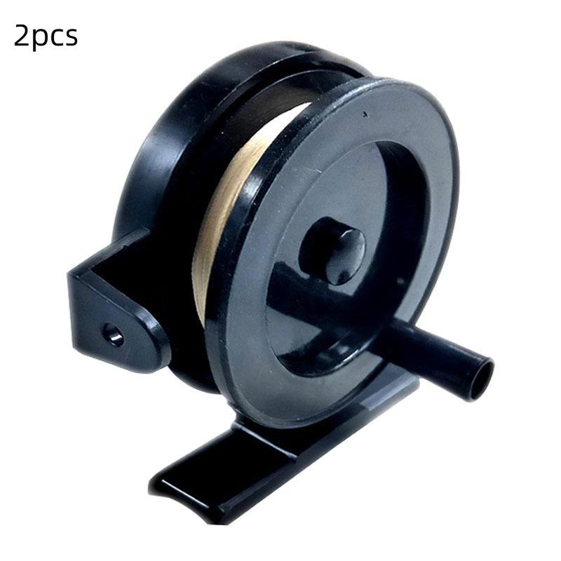 1/2PCS Ice Fishing Wheel Winter Fishing Wheel Small Sea Pole Wheel Fishing Reel Throwing Rod Plastic Wheel
