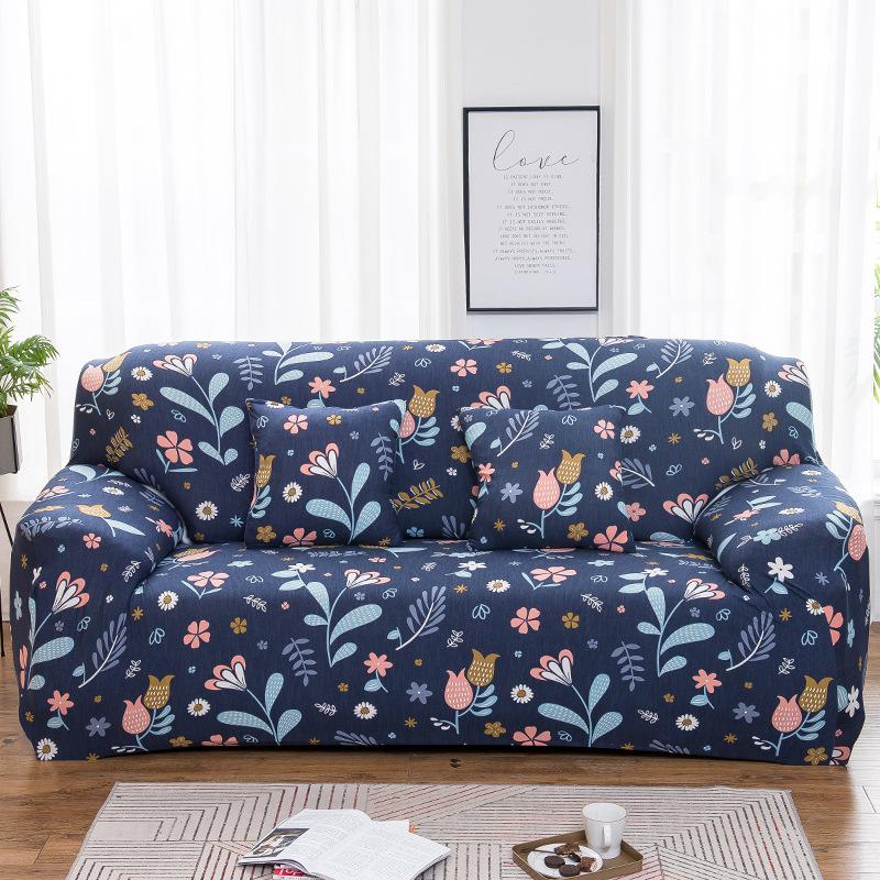 1pc Floral Printed Sofa Cover Spandex Elastic Couch Slipcovers for Bedroom Office Living Room Furniture Protector Home Decor
