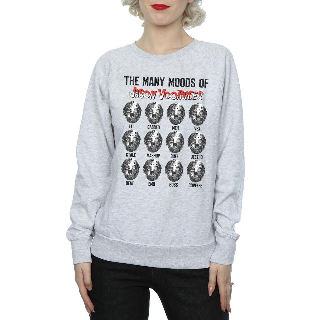 Friday 13th Womens/Ladies The Many Moods Of Jason Voorhees Sweatshirt
