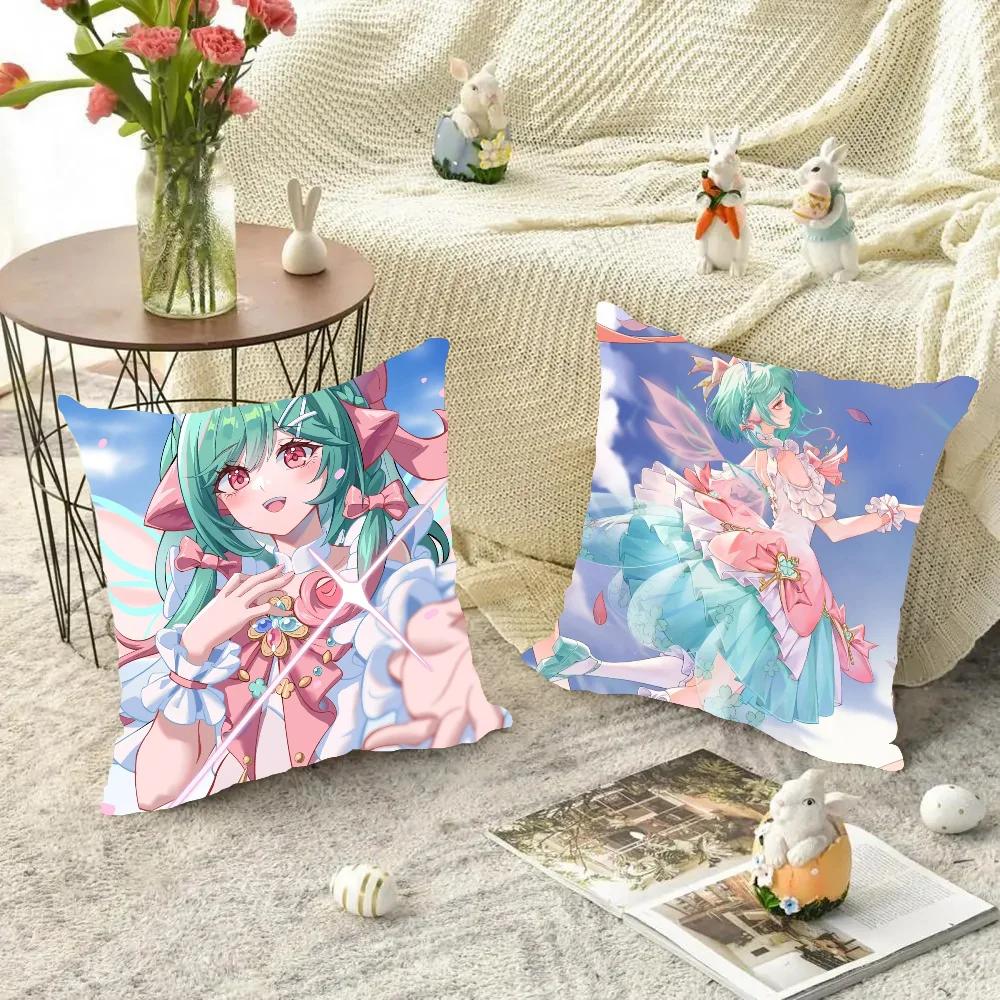 Yaomei Animation Game H-Honor Of K-Kings Pillow Case Square Pillow Bedroom Sofa Leisure ComfortLiving Room Home Decoration 40X40