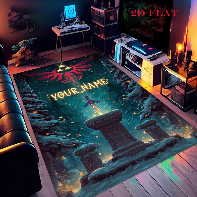 Custom Fantasy Games Carpet Rug for Living Room Bedroom Home Sofa Decoration,Kids play Nonslip Floor Mat