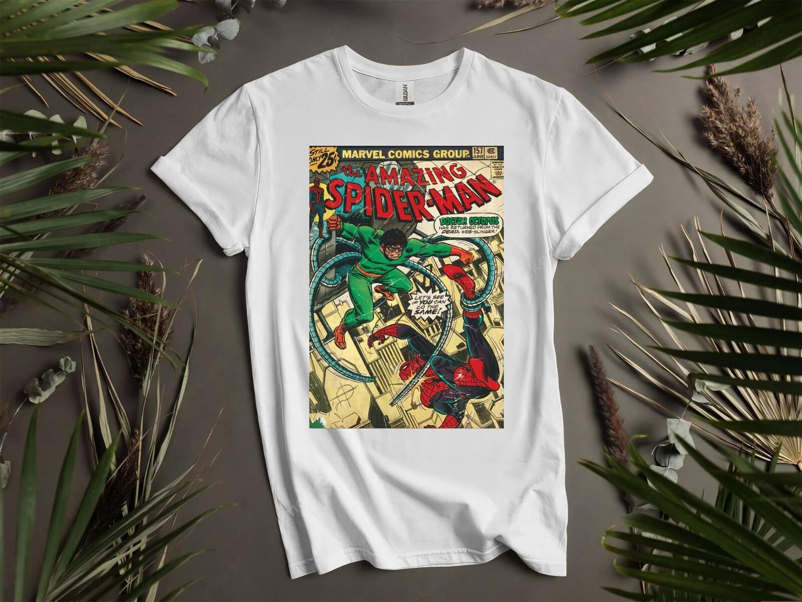 Vintage Marvel Spider-Man T-shirt T shirt Men Women Unisex Tshirt L158 L